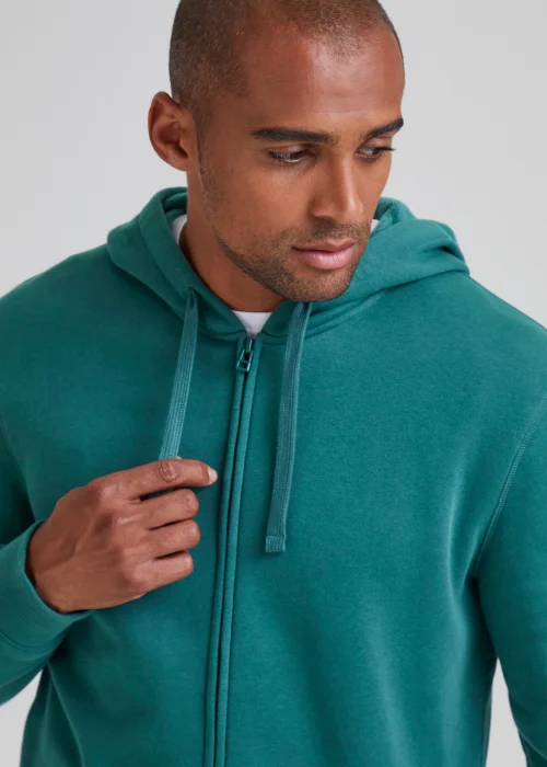Green Essential Zip Up Hoodie - S Image 3