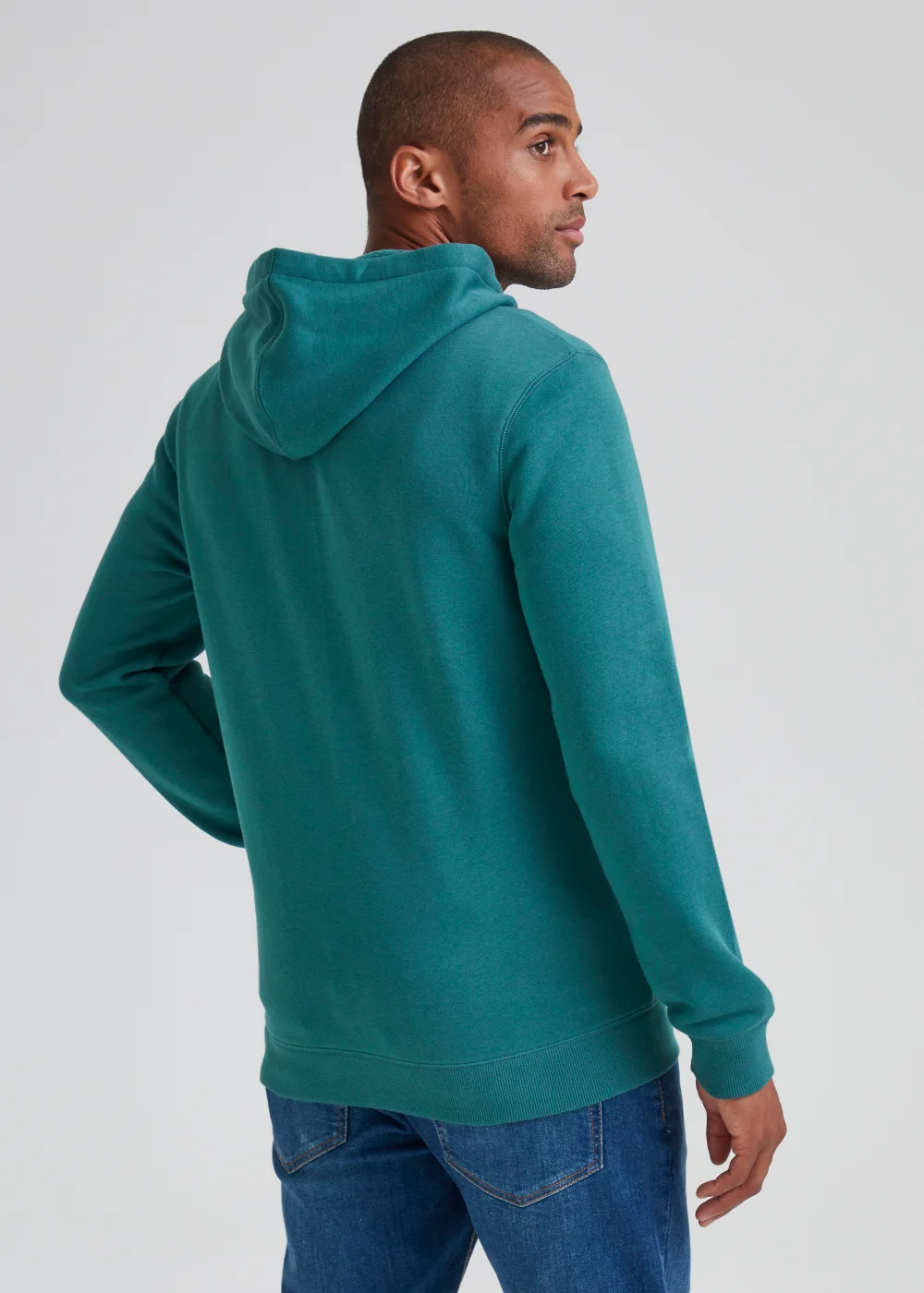 Green Essential Zip Up Hoodie - S Image 2
