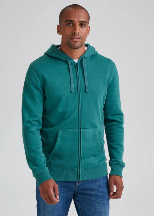 Green Essential Zip Up Hoodie - S Image 1