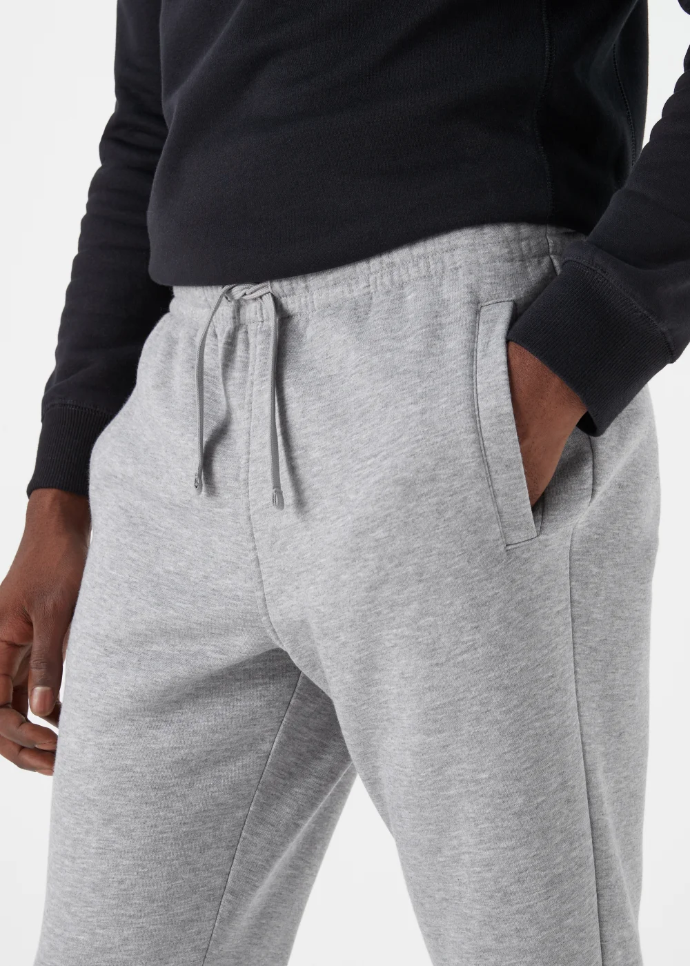 Grey Marl Slim Fit Cuffed Joggers - Extra small Image 3
