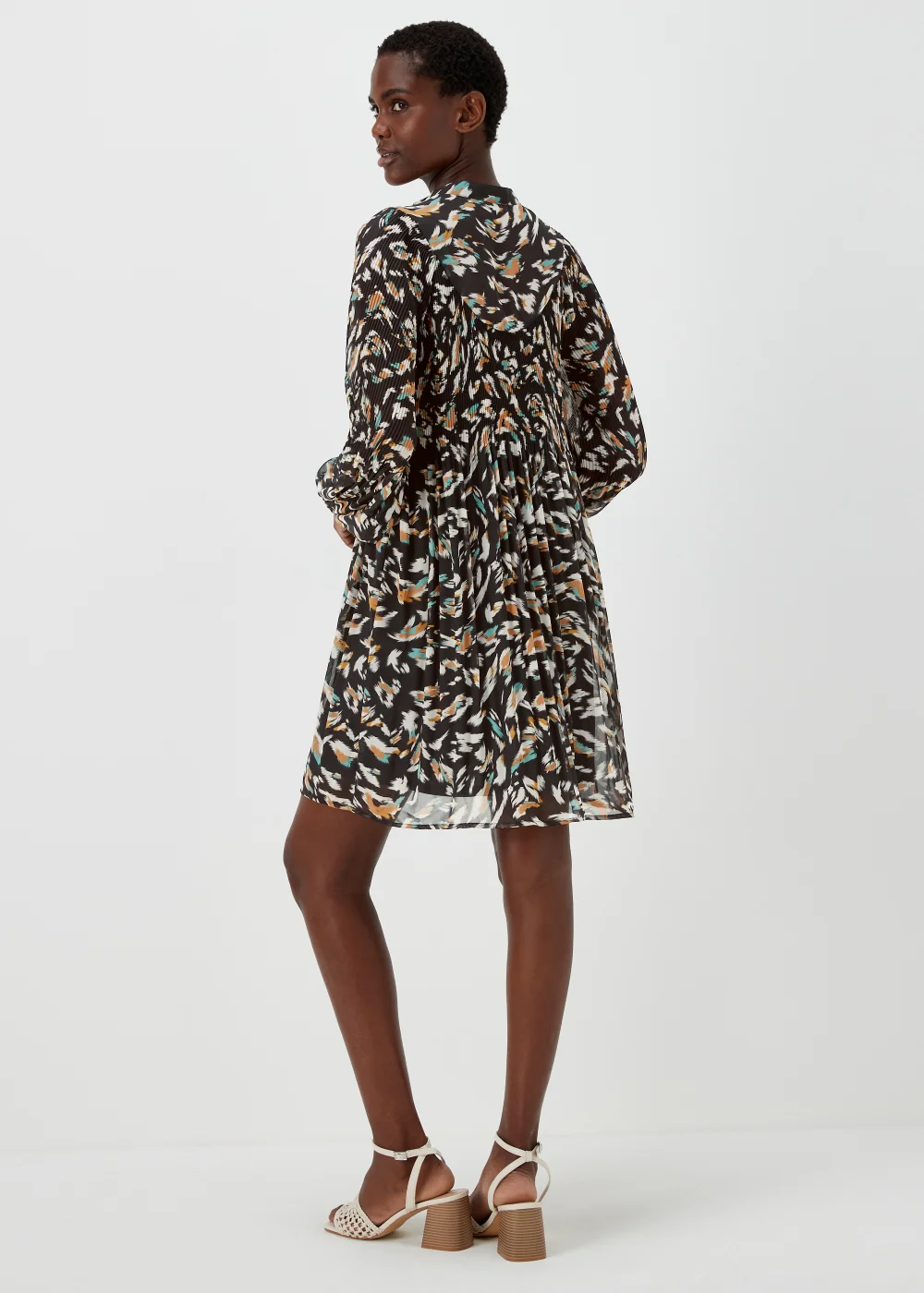 Et Vous Multicoloured Pleated Shirt Dress - 8 Image 2