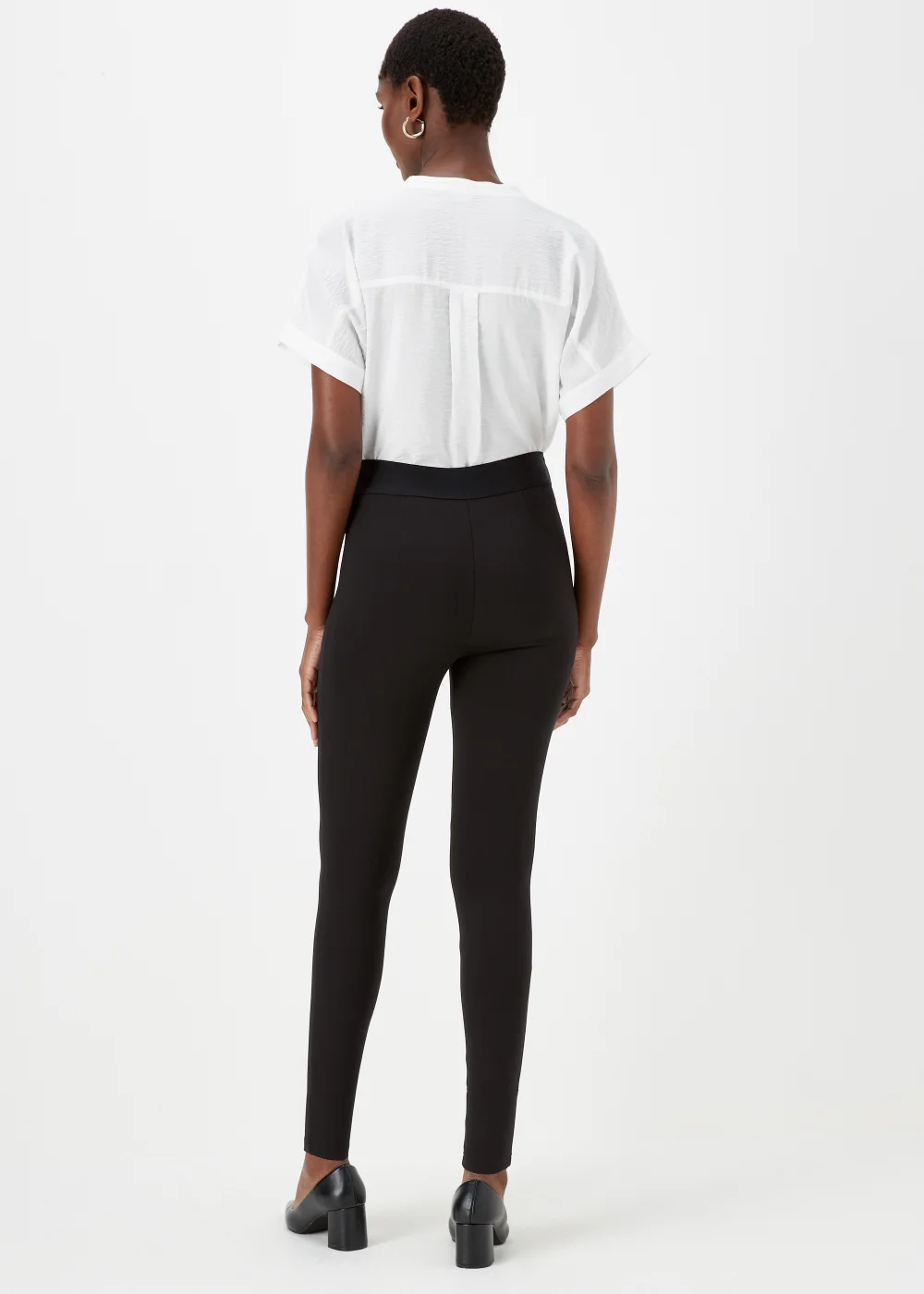 Et Vous Black Button Leggings - 8 Image 4