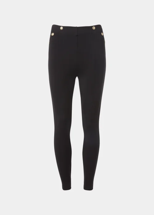 Et Vous Black Button Leggings - 8 Image 9
