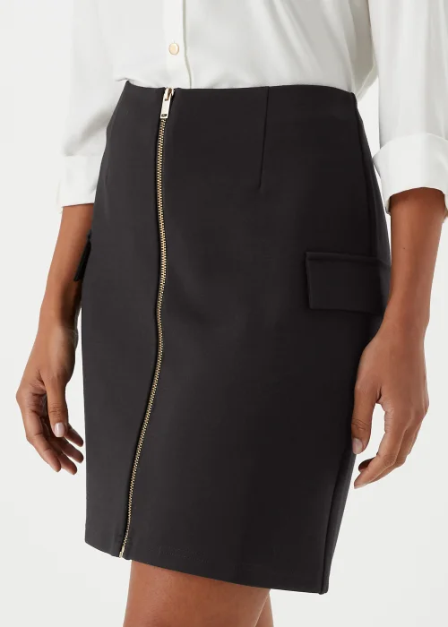 Et Vous Black Utility Ponte Skirt - Size 8 Image 3