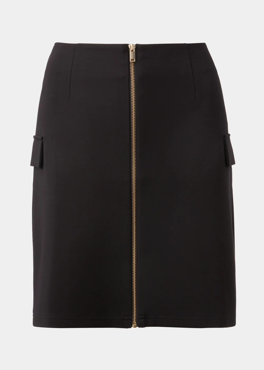 Et Vous Black Utility Ponte Skirt - Size 8 Image 5