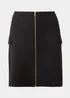 Et Vous Black Utility Ponte Skirt - Size 8 Image 5