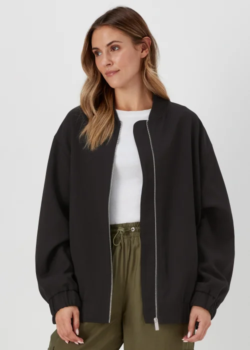 Black Bomber Jacket - 8 Image 1