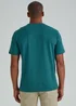 Teal Essential Crew Neck T-Shirt - S Image 2