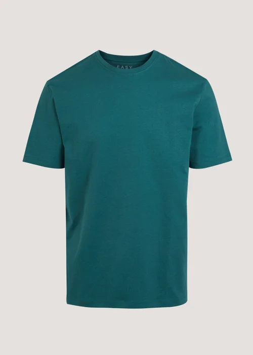 Teal Essential Crew Neck T-Shirt - S Image 5