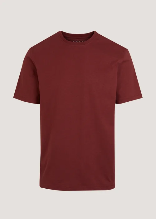 Red Essential Crew Neck T-Shirt - Small Image 5