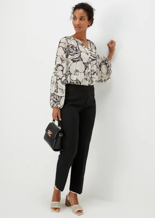 Et Vous Black Monochrome Floral Blouse - 8 Image 4