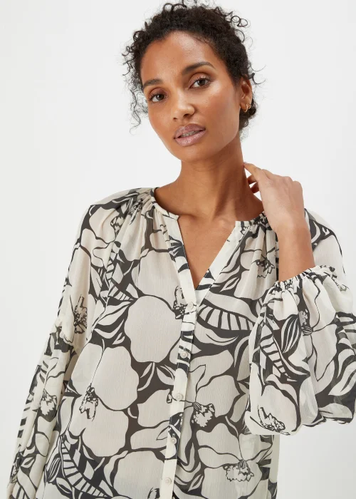 Et Vous Black Monochrome Floral Blouse - 8 Image 3