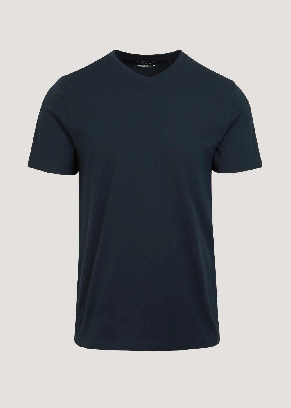 Navy Essential V Neck T-Shirt - S Image 5