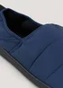 Navy Thinsulate Baffle Slippers - Size 7 - 8 Image 2