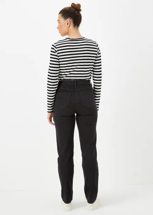 Grace Black Straight Fit Jeans - 8/L29 Image 2