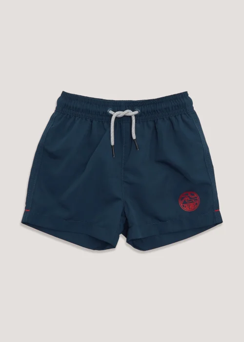 Boys Navy Swim Shorts (9mths-4yrs) - Age 9 - 12 Months Image 1