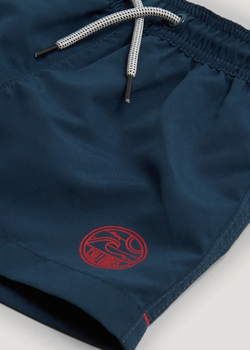Boys Navy Swim Shorts (9mths-4yrs) - Age 9 - 12 Months Image 2