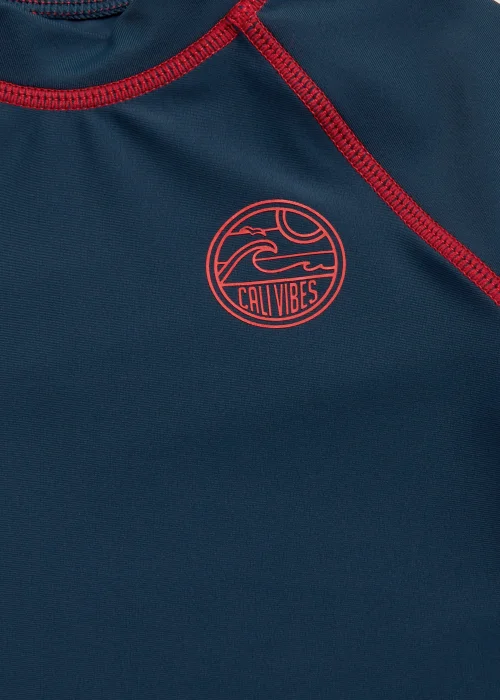 Boys Navy Rash Vest (9mths-4yrs) - Age 9 - 12 Months Image 2