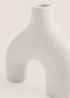 White Organic Shape Vase (27cm) Image 2