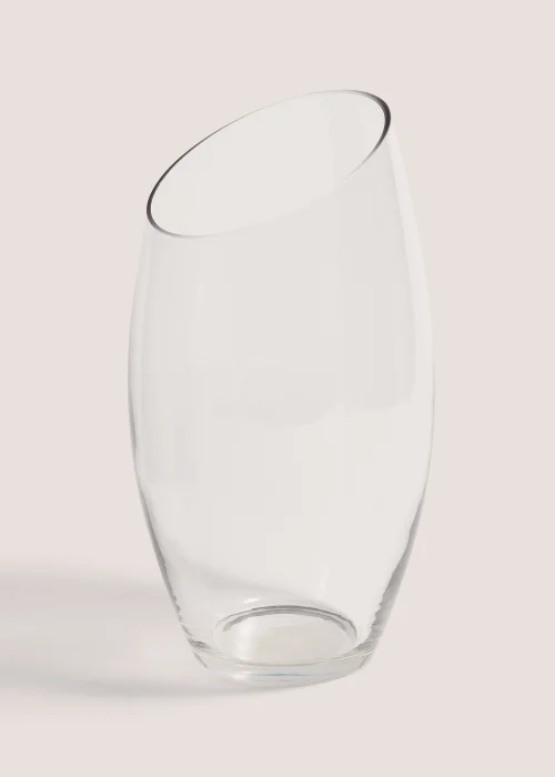 Slant Glass Vase (20cm x 15cm) Image 1