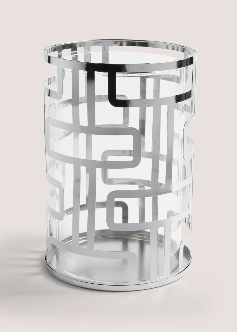 Geo Large Hurricane Candle Holder (15cm x 15cm x 22cm) Image 1