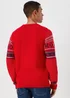 Red Christmas Santa Knitted Jumper - Small Image 2