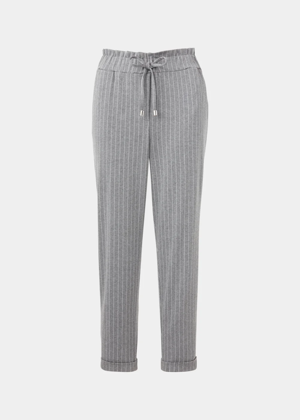 Grey & White Paperbag Trousers - 8 Image 5