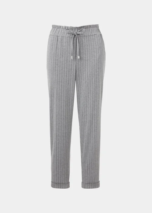 Grey & White Paperbag Trousers - 8 Image 5