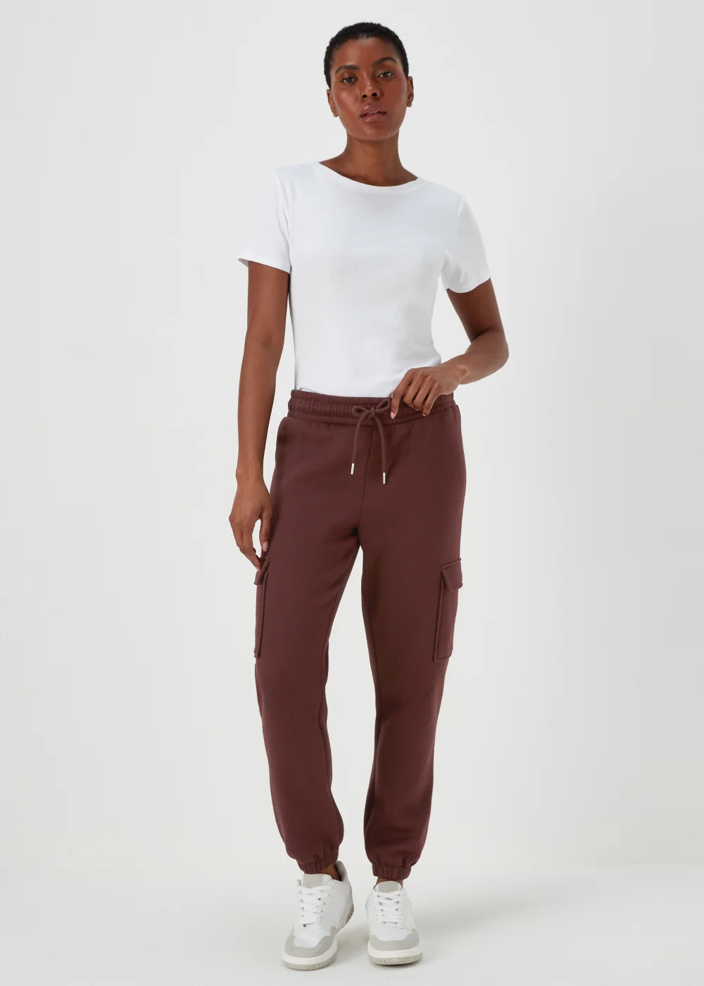 Brown Utility Joggers - Small Image 1