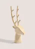 Wood Effect Stag Head (16cm x 10cm x 40cm) Image 1