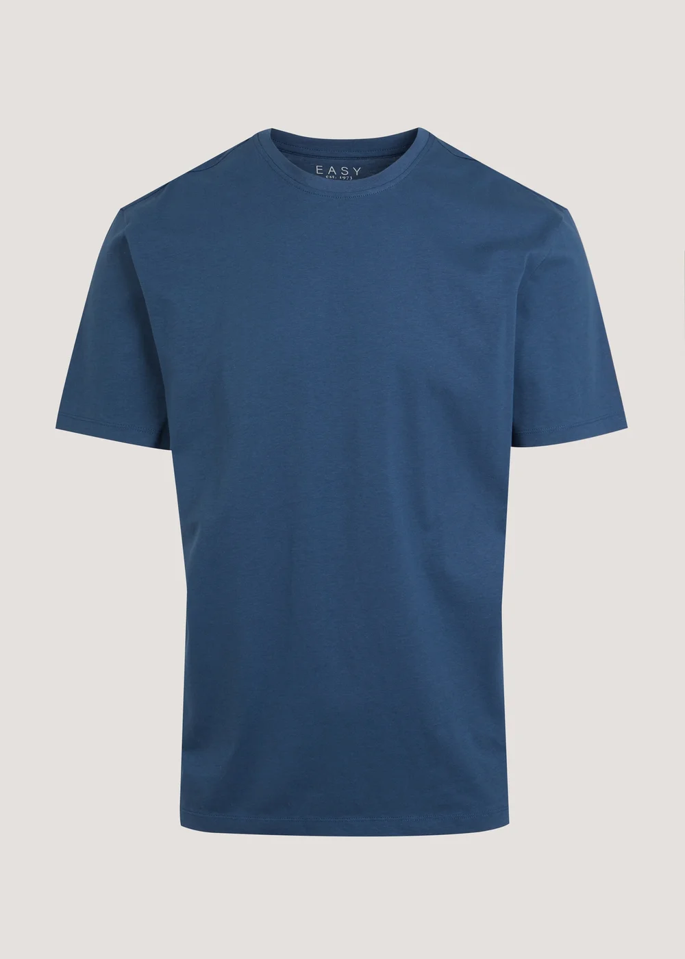Blue Essential Crew Neck T-Shirt - Small Image 5