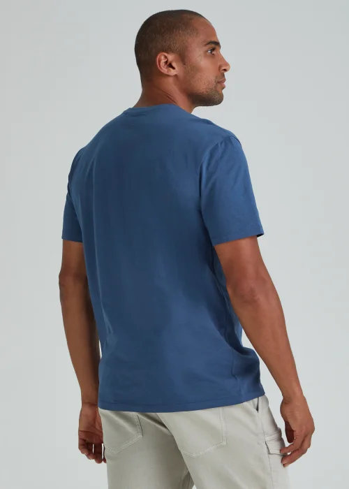 Blue Essential Crew Neck T-Shirt - Small Image 2