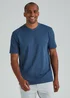 Blue Essential V-Neck T-Shirt - Small Image 1