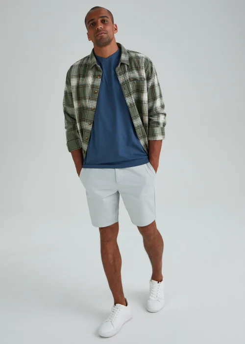 Blue Essential V-Neck T-Shirt - Small Image 4