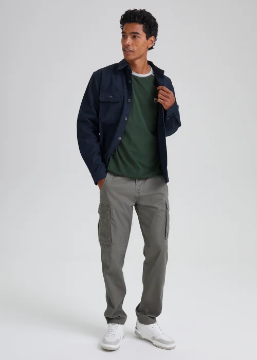 Grey Raglan Long Sleeve T-Shirt - Small Image 4