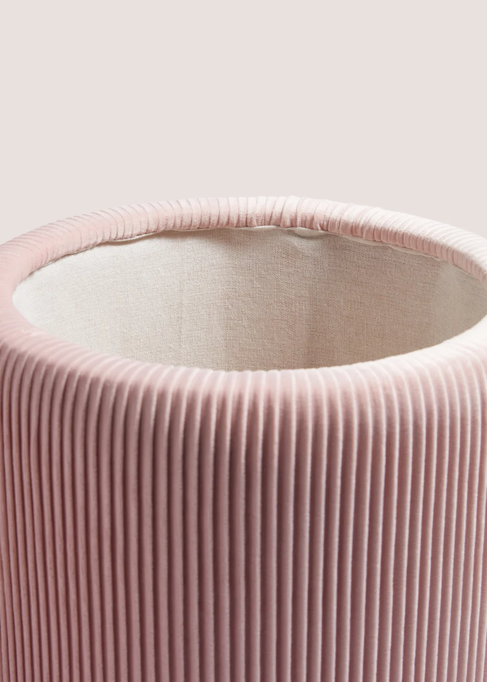 Pink Velvet Storage Pouffe Image 2