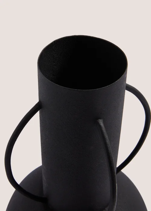 Black Metal Vase (30cm) Image 2
