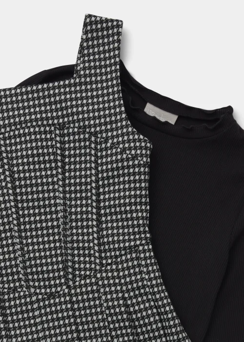 Girls Black Ponte Corset Dress & T-Shirt (4-13yrs) - 4 Yrs Image 6