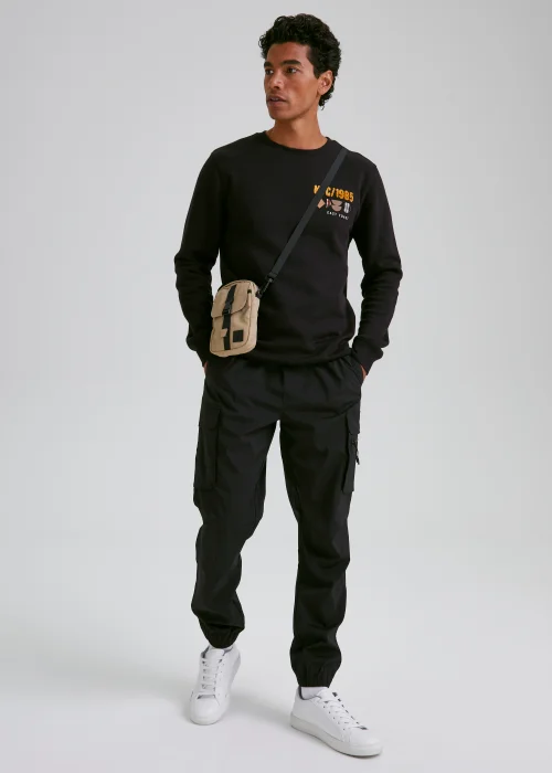 Black New York Embroidered Sweatshirt - Small Image 4