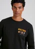Black New York Embroidered Sweatshirt - Small Image 3