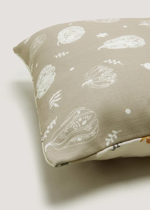 Multicoloured Pumpkin Print Cushion (43cm x 43cm) Image 2
