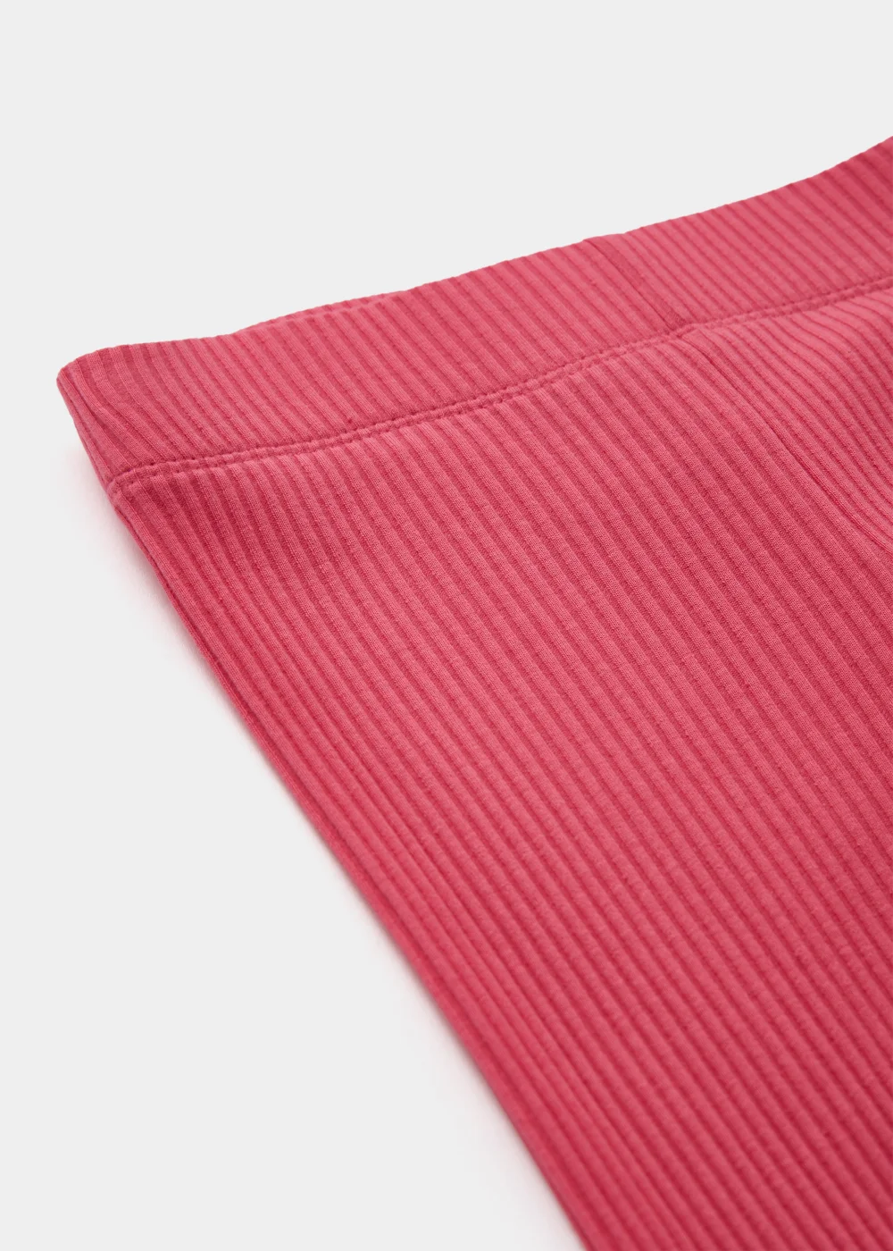 Girls Pink Ribbed Leggings (4-13yrs) - Age 4 Years Image 2