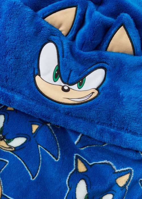 Kids Blue Sonic the Hedgehog Snuggle Hoodie (4-13yrs) - Age 4 - 6 Years Image 2