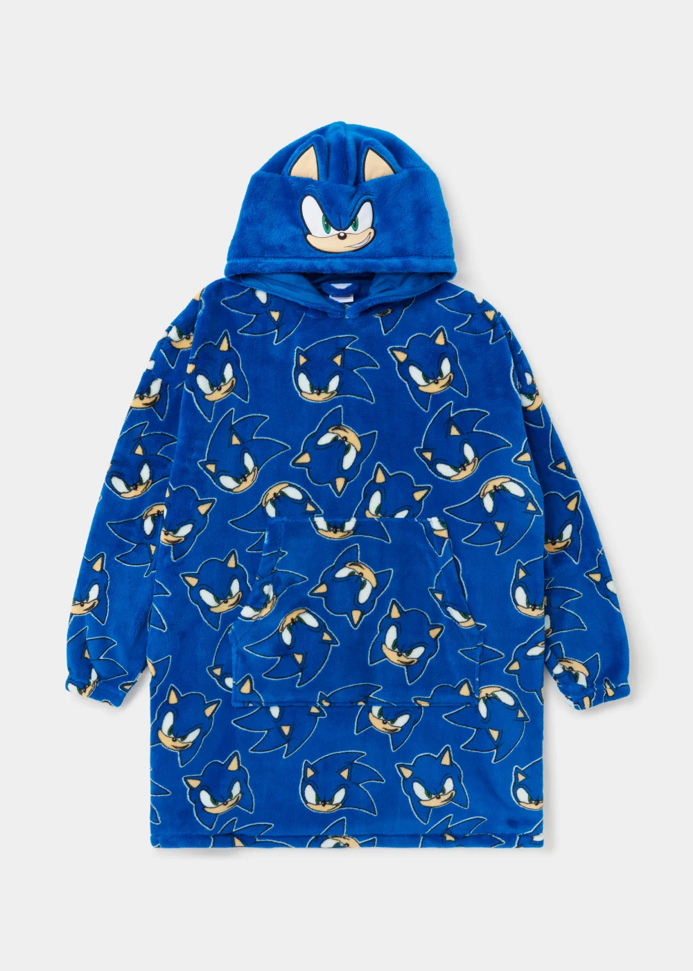 Kids Blue Sonic the Hedgehog Snuggle Hoodie (4-13yrs) - Age 4 - 6 Years Image 1