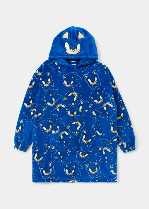 Kids Blue Sonic the Hedgehog Snuggle Hoodie (4-13yrs) - Age 4 - 6 Years Image 1