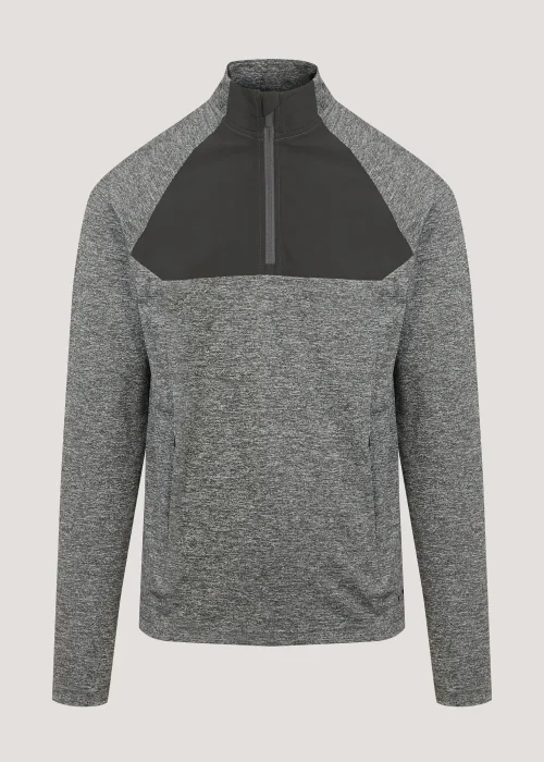 Souluxe Grey Grindle Woven 1/2 Zip Jacket - S Image 5