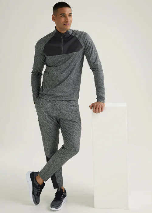 Souluxe Grey Grindle Woven 1/2 Zip Jacket - S Image 4