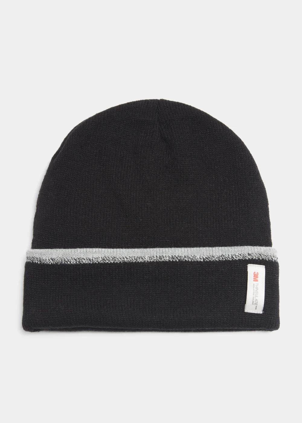 Black Stripe Thinsulate Beanie - One Size Image 1