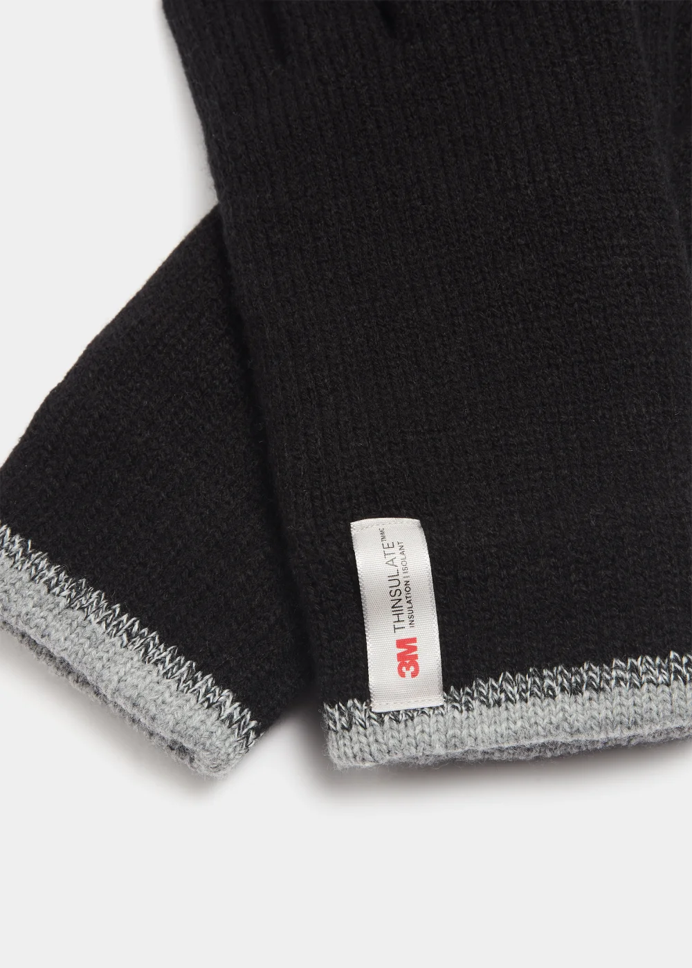 Black Stripe Thinsulate Gloves - Small/Medium Image 2