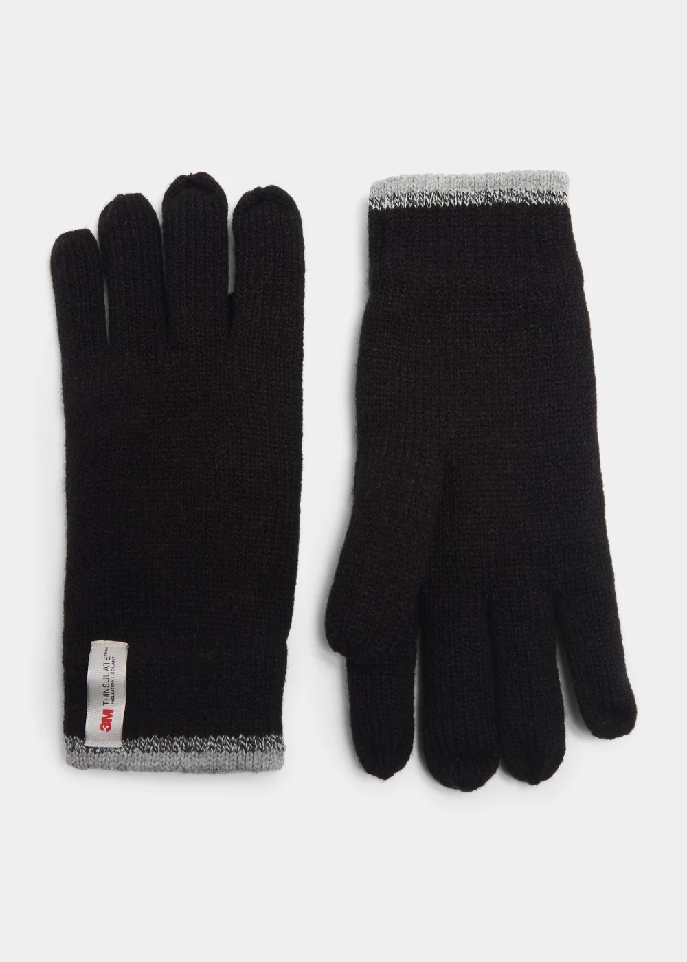 Black Stripe Thinsulate Gloves - Small/Medium Image 1